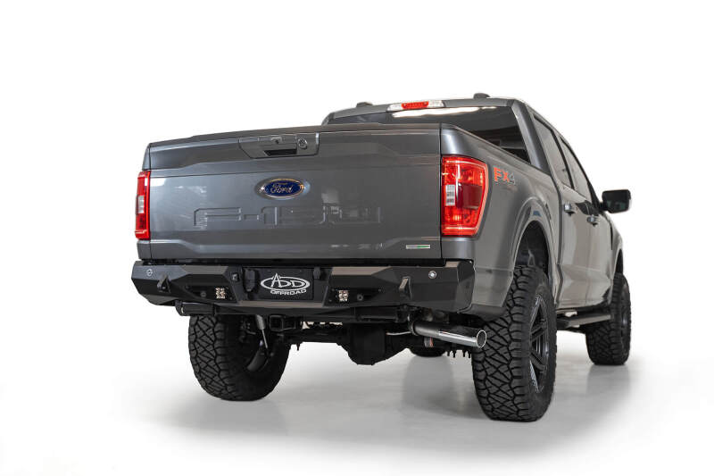 Ford F-150 Bumper - Rear - Addictive Desert Designs - Stealth Fighter - Hammer Black - `24-`27